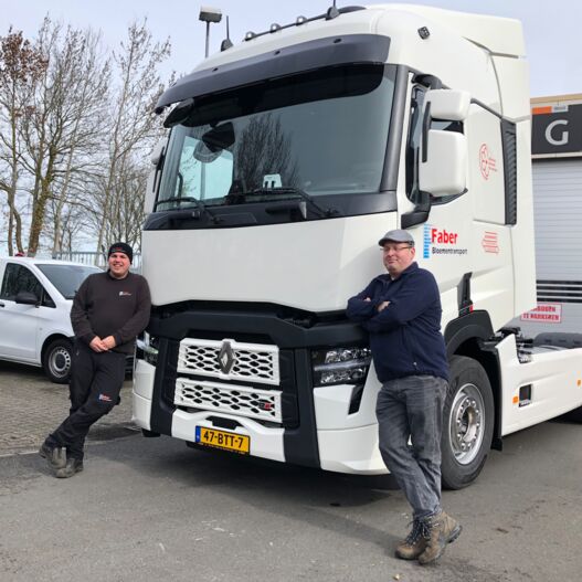 Aflevering Faber Bloementransport Eelde