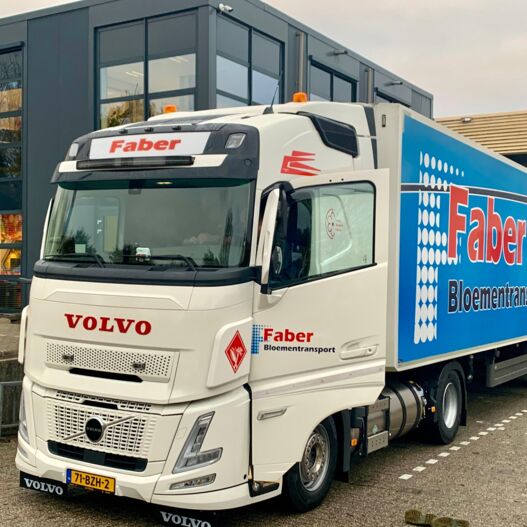 Aflevering Faber Bloementransport 